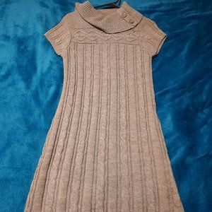 Short sleeve sweater dress